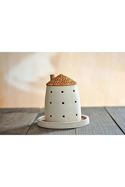 Elada Home Beton Mumluk, Tabaklı Mumluk, Ev Mumluk , Gece Lambası, Tütsülük, Iskandinav Dekor Tealight