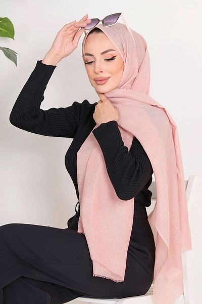 TOFİSA 23351-PUDRA Baumwollschal