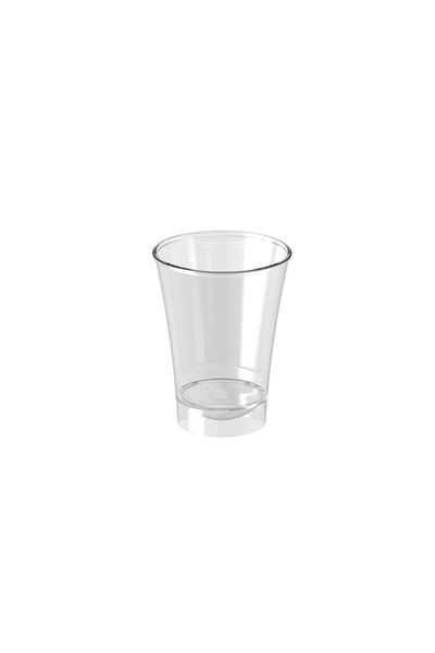 BERGAMA PLASTİK Crystal Plastic Disposable Shot Glass 30 pcs