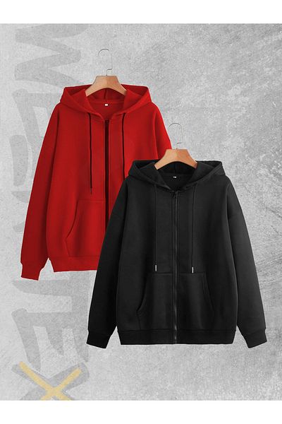 WEARTEX Seasonal Zippered Set of 2 Cardigan and Jacket