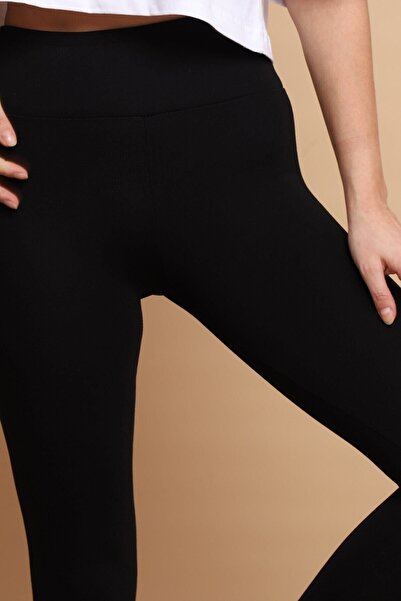 Momslab Crne čelične ženske tajice Visok struk