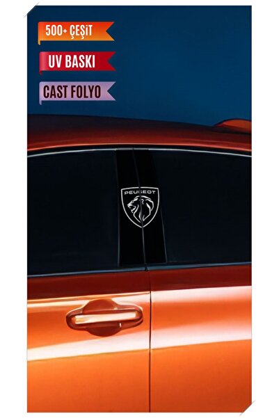 YENİ CREATİVE Araç Kapı Direk Kaplama Folyosu Peugeot Desenli (Sağ Sol Takım)...