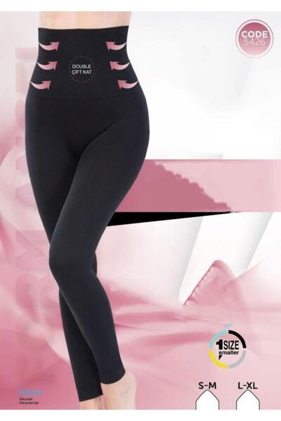 bonbonetti chocolate baby&kids Crne Visok struk ženske korset leggins