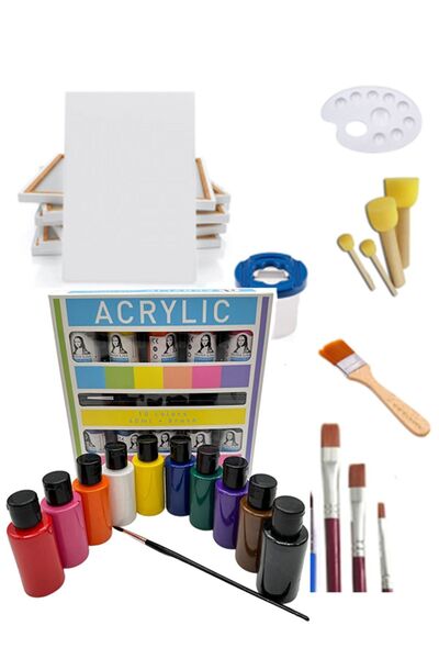 Arthobi Akrilik Boya, Tuval 35x50, Boyama, Hobi Seti Full Malzeme