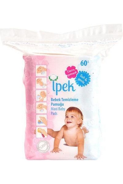 İpek Maxi Baby Cleaning Cotton 12 Packs of 60