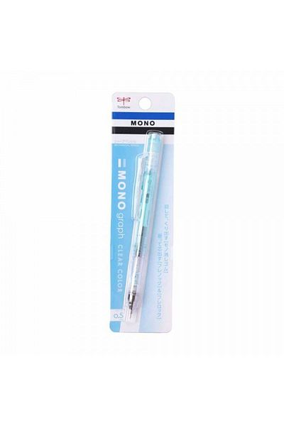Tombow : Mono Graph Mechanical Pencil : 0.5 Mm : Transparent Mint