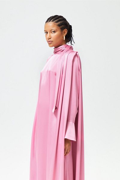 Nuum Design Satin Dress Cuff Sleeves