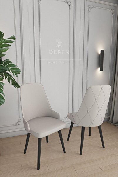 DEREN HOME Vanessa Serisi 6 Adet Sandalye Mutfak Ve Salon Sandalyesi