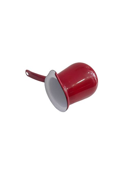 AHİR TİCARET Ebru Metal - Enameled Nostalgia Coffee Pot No:4