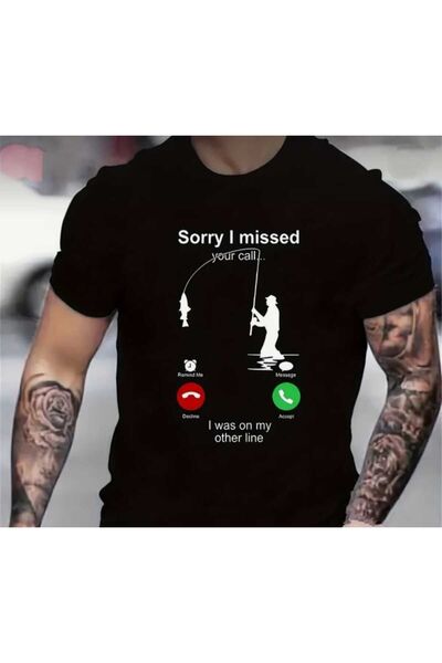 CONSTRAİN Ανδρικό μπλουζάκι ψαρέματος αστείο, συγγνώμη, πουλάστε με στην κλήσ...