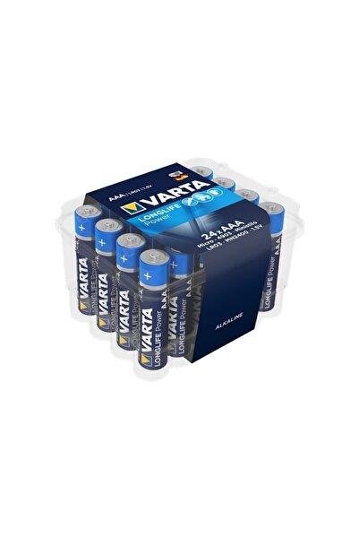 Varta Longlife Power Alkalin Pil Ince Aaa 24 Lü Pvc Kutu