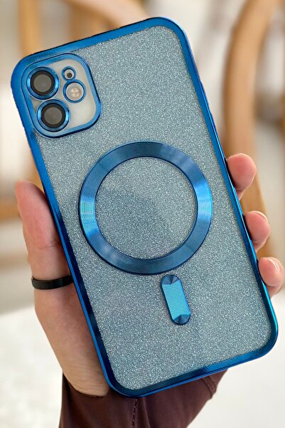 Vip Case iPhone 11 Kamera Korumalı Parlak Simli Magsafe Destekli Modern Shimm...