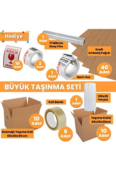 Packanya Büyük Taşınma Seti - Koli - Eşya Taşıma - Taşıma Kolisi