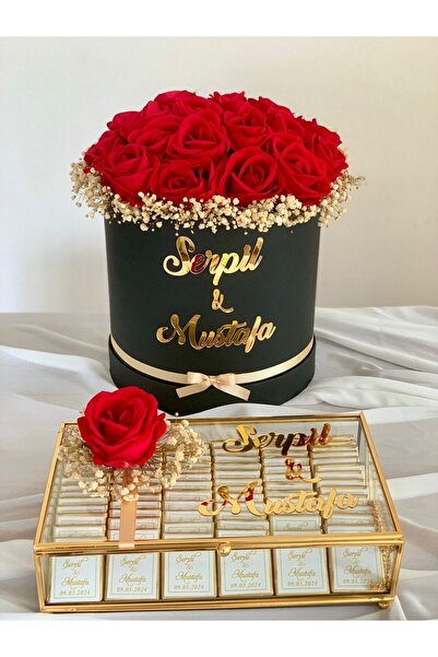 Çiçek ,kız Isteme Nişan Çikolatası