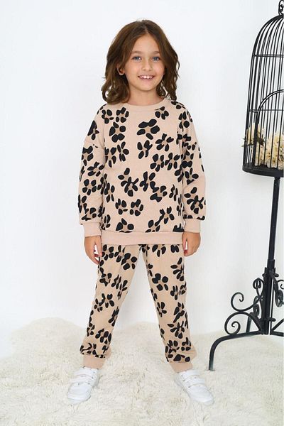 My Kids Wear Set cu trei fire cu imprimeu floral pentru fete