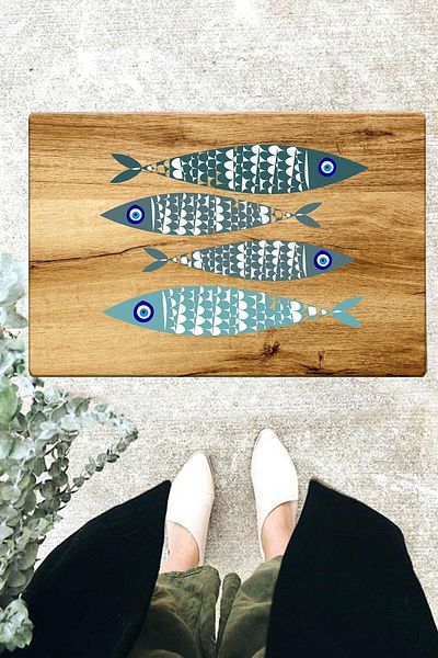 Chilai Home PVC изтривалки за вътрешни и външни врати Pesca