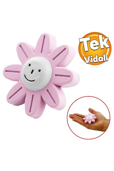 Badem10 Mobilier din plastic Daisy Sertar de bucătărie Merry 5 bucăți roz Mâner dulap dulap camera copiilor