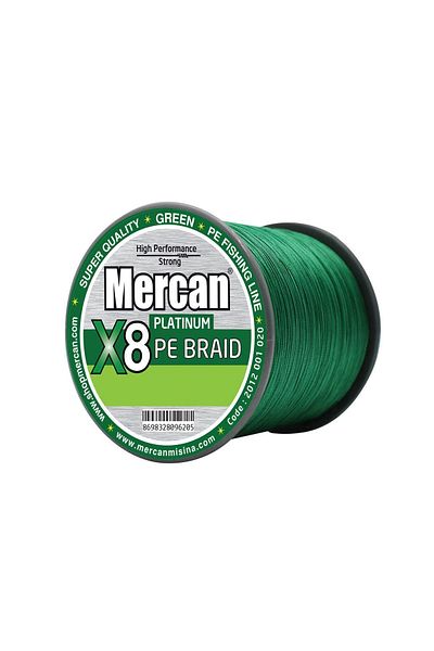 Mercan Green Pe Braid - Platinum X8, 1000m Line