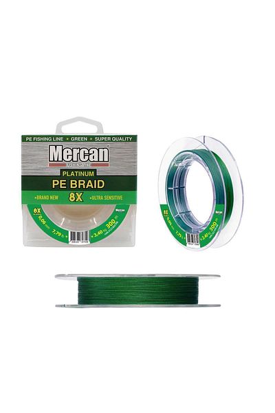 Mercan Pe Knitted Platinum X8 Green Thread 300m Line