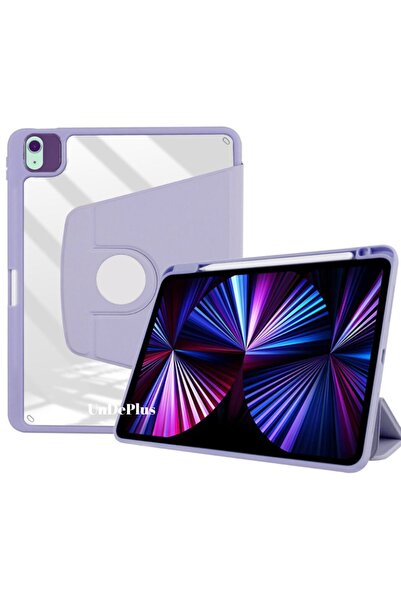 UnDePlus Apple iPad Air 4/5. Nesil 10.9 Kılıf Termik Kalem Bölmeli Dönebilen Standlı Kılıf (10.Nesil Değildir