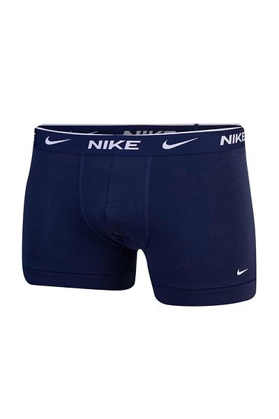 Nike Men's Nike Brand Logo Elastic Band Suitable for Daily Use Navy Blue-burgundy-gray Boxers 0000ke1008-kb