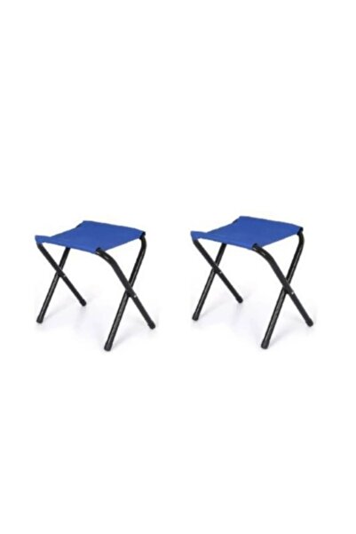 bodygym 2 Adet Katlanır Balıkçı Taburesi Kamp Sandalyesi Portatif Piknik Taburesi