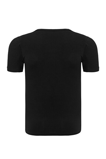 Steve Wolls Ανδρικό μαύρο μπλουζάκι μπαμπού 2 τεμαχίων με λαιμόκοψη V - 33601