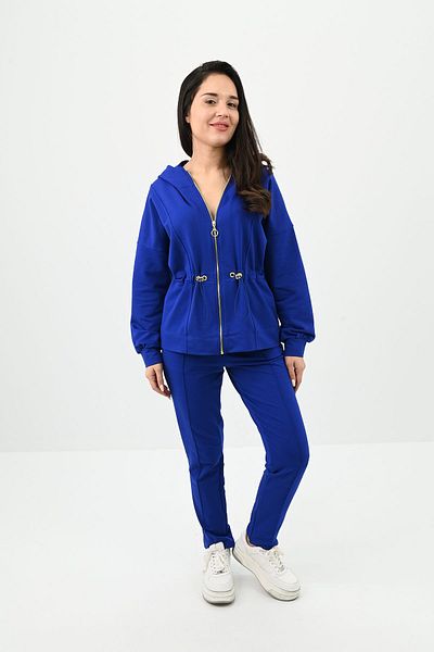 Koza Butik Γυναικεία φόρμα μέσης με κουκούλα 4012-24