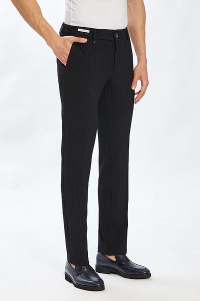 Ecer Navy Blue Men's Lydia Trousers - 12786410