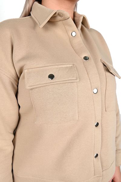 Koza Butik Γυναικείο Σετ αθλητικής φόρμας Polo γιακά μεγάλου μεγέθους 8045-24