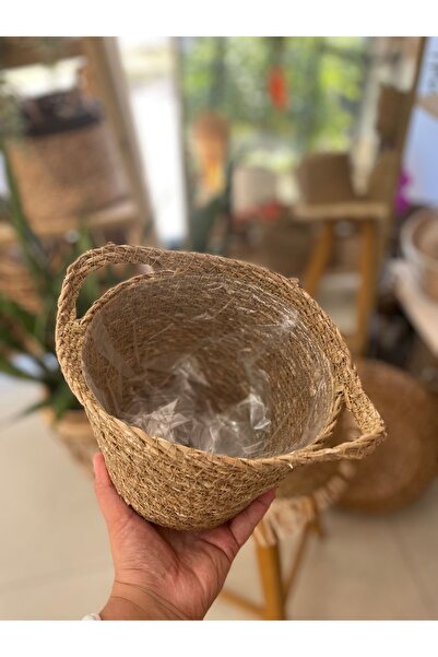 BOHEM İçi poşetli hasır saksı