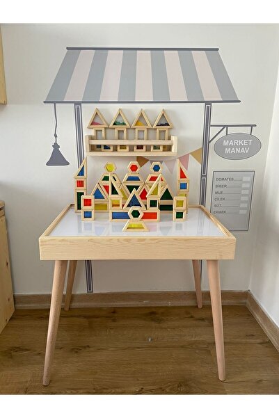 ROOT WODEN TOYS Waldorf Ayaklı Işıklı Etkinlik Masası