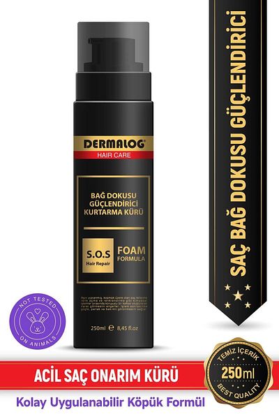 DERMALOG Bond Strengthening Hair Recovery Cure & Leave-in Nourishing / Repairing Hair Care Foam 250 ml