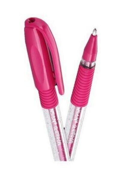 Pensan Jel Glitter Simli Kalem 1,0 Mm Pembe 12 Li (1 Paket 12 Adet)