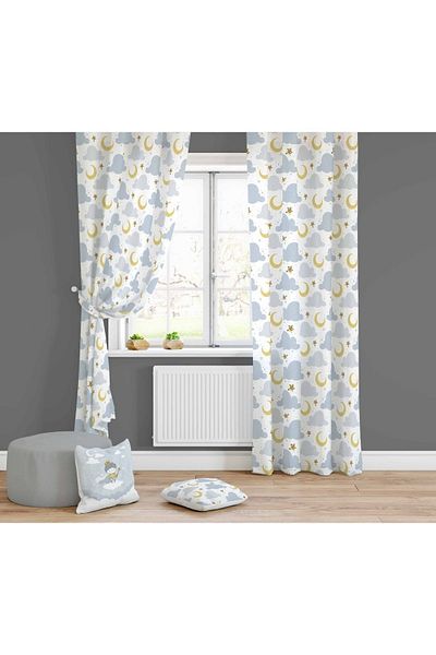 Lolla Evmila Children's Room Patterned Background Curtain