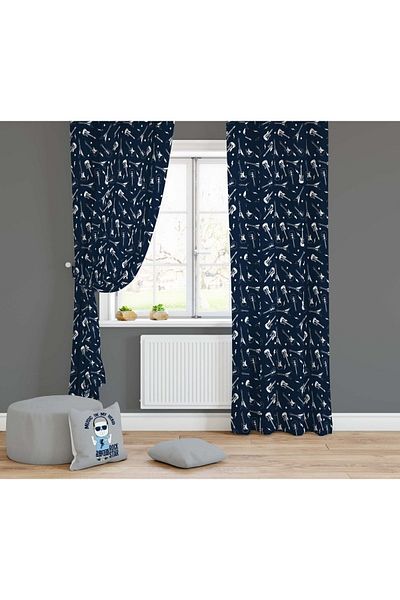 Lolla Evmila Children's Room Patterned Background Curtain