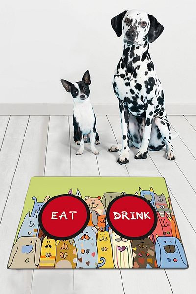 Chilai Home Pvc Polous Cat Dog Food Mat - Cat Goods Supplies