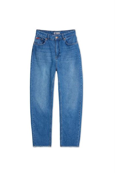 Lee Cooper بنطلون جينز مارلين للنساء، راستابان وبلو لايت