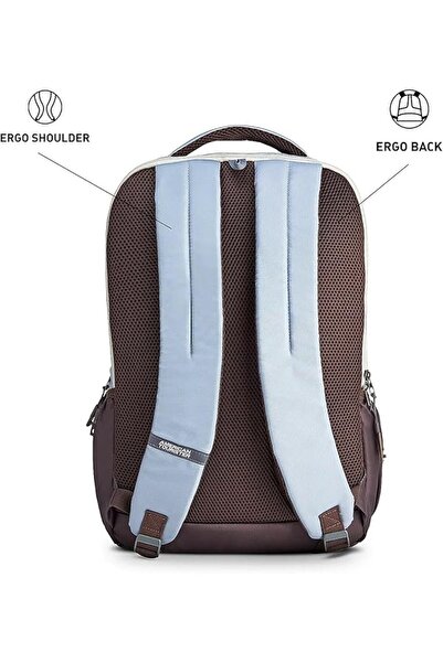 American Tourister AmericanTouristerMate2.015.6"LaptopBackpack,31LCapacity,Polyester,Grey