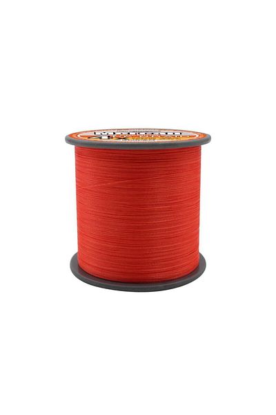 MERCAN MİSİNA Mercan Pe Knit Premium 4x Fire 1000 M Linie portocalie