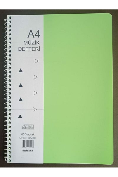 DEFTERSAN Caiet de muzică cu cheie stângă 60 de coli