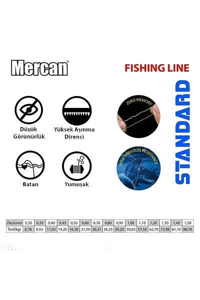 MERCAN MİSİNA Mercan Standard 1kg Linie galbenă