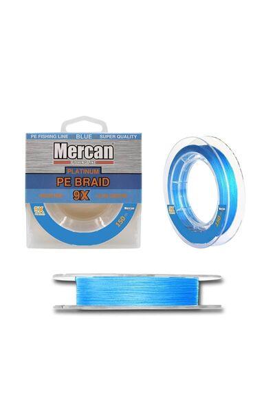 MERCAN MİSİNA Mercan Platinum Pe 9x pletena struna 150 m plava ribolovna struna