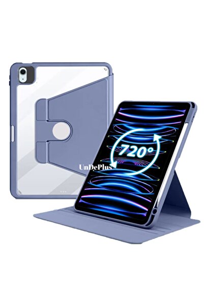 UnDePlus Apple Ipad Air 4/5. Nesil 10.9 Kılıf Termik Kalem Bölmeli Dönebilen Standlı Kılıf (10.nesil Değildir