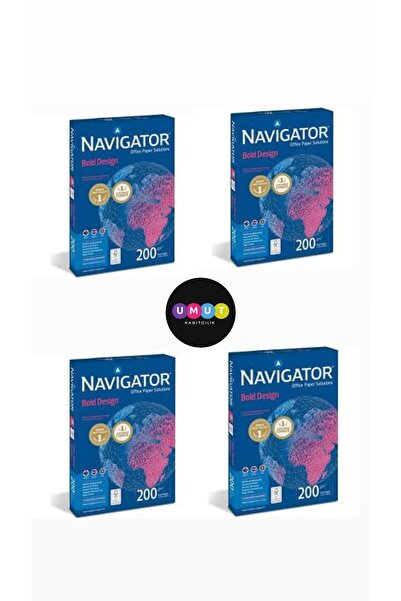 NAVİGATÖR Navigator A4 200 Gr. Gramajlı Fotokopi Kağıdı 600 Yaprak 4 Paket