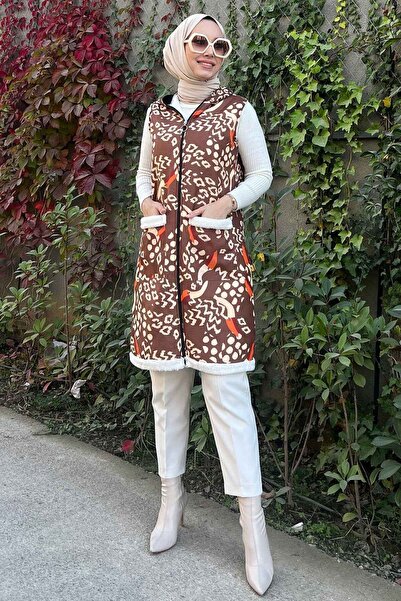 TOFİSA 11077-coffee Vest