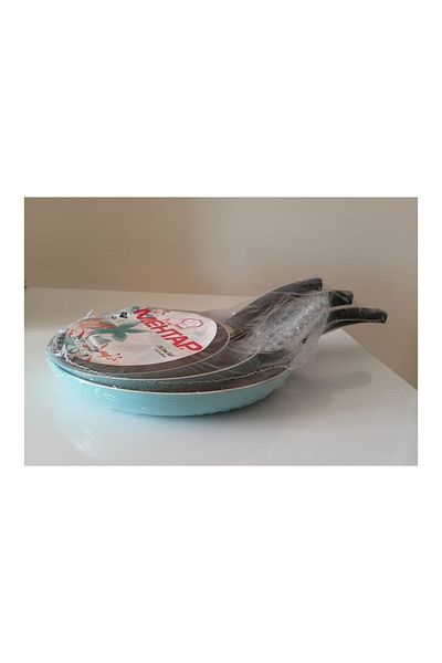 Mehtap Set of 3 Pans 18 + 22 + 26 Cm Turquoise