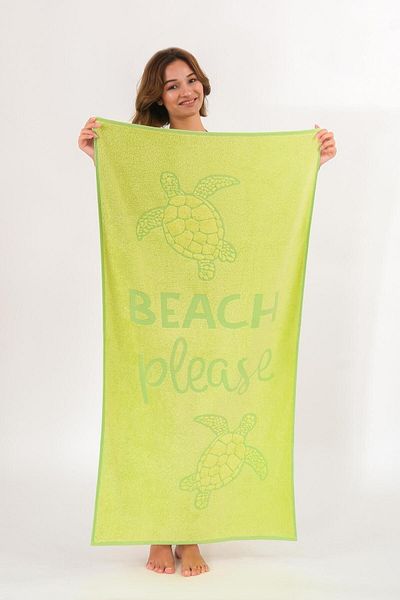 neşe home collection Πετσέτα θαλάσσης Green Turtle - 70x140