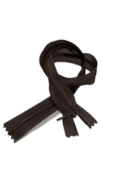 Simline سحاب طويل مخفي بني (53 سم)