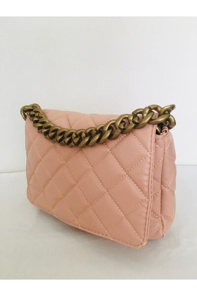 BEG Kadın Pudra Kapitone Kol Ve Omuz Cantası